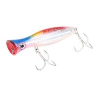 Aoresac Señuelo grande de 12 cm/45 g, señuelo de pesca artificial con ojos 3D y gancho de pesca, colores brillantes para agua salada, agua dulce, grandes entusiastas