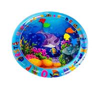 Aoresac Tummy Time Estera de Agua Inflable Estera de Juego Acuático Agua Verano para Bebés PVC Sin BPA A Prueba Fugas Colores Brillantes Juguetes Flotantes Centro (Delfín Redondo)