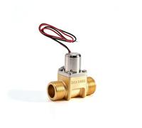 Aoresac Válvula Solenoide Inductiva Válvula Solenoide de Pulso de Agua DC4.5V 1/2 Pulgada Latón G1/2 Ancho Pulso 30 Ms Oro Positivo Negativo Diseño Compacto con (211B Cobre)