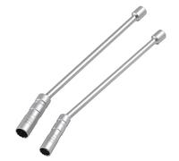 Aoreun 2 Piezas Llave Bujias, 14 mm/16 mm Universal Flexible Magnético Bujía 3/8" Llaves para Bujías, 360° Llave de Bujía Giratoria Magnética, Extractor de Bujías para Reparación de Automóviles
