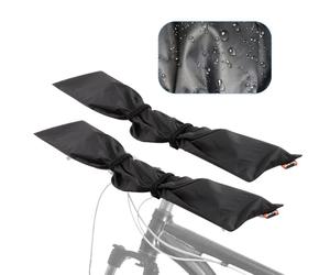 Aoreun 2Pcs Funda Protectora para Manillar de Bicicleta, Protección Contra la Humedad, Polvo y Suciedad, Protección Contra la Lluvia, protección de transporte, instalación Universal