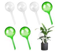 Aoreun 6 Piezas Globos de Riego, Dispositivo de Riego Plástica automático para Plantas, PVC Dispositivo de Riego por Goteo de Agua para Jardín Maceta Interiores y Exteriores Vacaciones