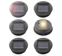 Aoreun 6 Piezas lámparas solares de Repuesto, Accesorios de Repuesto Luz Solar, Repuesto Luz Solar LED 8cm para Farolillo Solar Exterior para colgar al aire libre, jardín, patio, pasarela