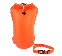 Aoreun Boya de Natación para Aguas Abiertas, Flotadora de Color Llamativo con Cinturón Ajustable, Flotador de flotación y Bolsa Seca, Boya de Natación Inflable para Entrenamiento Acuático/Triatleta