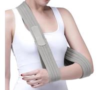Aoreun Cabestrillo Brazo Ajustable, 160cmCabestrillo Hombro Inmovilizador Ligero y Cómodo banda elástica de soporte para el cuello Correa De Soporte De Brazo Ajustable para fracturas y lesiones(gris)
