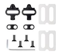 Aoreun Calas Tacos de Bicicleta, 2 Piezas Calas MTB SPD Pedales Antideslizantes para Pedales Autobloqueantes de Bicicleta, 2 Agujeros Calas MTB SPD para Ciclismo de Montaña