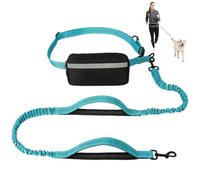 Aoreun Correa para Perro Manos Libres, Correa para Perro Corredor, Cinturón Ajustable, Cuerda de tracción para Correr, Correa Correr con riñonera extraíble, Correa elástica Perros medianos y Grandes