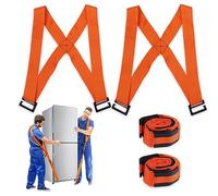 Aoreun Correas para Levantar y Mover, Correas para Transportar Muebles, Objetos Pesados sin Dolor de Espalda, Arnés para Movimiento y Levantamiento para 2 Personas para Mover Muebles (Orange)