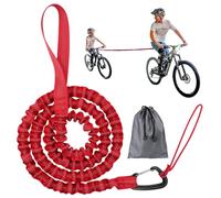 Aoreun Cuerda de Remolque para Bicicleta, Cuerda De Remolque MTB para Niños con Bolsillo Triangular, Cuerda de Nailon Bungee Cord para Bicicleta para Niños, Adultos, Montañismo, Montar