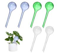 Aoreun Globos de Riego, 6 Piezas Set Autorriego para Macetas 27.5 * 8cm Bolas de Riego Automáticas Bolas de riego para Plantas para Regar Plantas Jardín Interior,Verde, Transparente, Azul