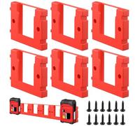 Aoreun Juego de 6 Soportes para Batería, 18 V, Soporte para Baterías Einhell Power X-Change, Incluye Tornillos, Soporte para Batería Compatible con Baterías Einhell PXC de 18 V