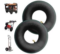 Aoreun Manguera para carretilla, carretilla, 2 unidades, manguera de neumático, válvula recta, tractor de césped, manguera de repuesto para carretilla, tractores, cortacésped, dollies (4.10/3.50-4)