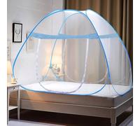 Aoreun Mosquitera Cama, Portátil Mosquito Cortina 180 x 200 x 150 cm, Plegable Mosquitera, Mosquitera Cama Doble con Mosquitera Emergente, Puerta Doble Portátil Mosquito Cortina Viaje Hogar Cortina
