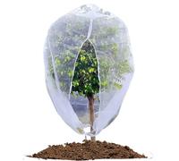 Aoreun Red de protección de Plantas, 2 m x 2,45 m Red para árboles frutales con Cremallera y cordón, Mallas para Arboles Frutales, Bolsas de Red para árboles frutales para Frutas Flores Invernadero
