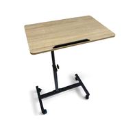 AOREX Soporte mesa auxiliar sofá ajustable con rueda 60x40x59-89cm acabado mate