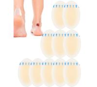 AORHOFJ 10 Piezas Parche Ampolla Talón, Gel Talón Zapatos Cojín, Talón Protector Parche Hidrocoloide Invisible, Aliviar Dolor Fricción Dedos, Antepié, Talón