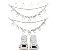 AORHOFJ 2 Pcs Charms Zapatos, Cadena Zapatos Zapatos De Cueva Cadenas Encantos De DecoracióN De Zapatos Diy Cadena De Zapatos DecoracióN Decoraciones Sandalias Para Zapatos,Pantalones,Mochilas,Ropa