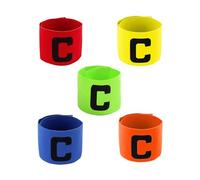 AORHOFJ 5 Piezas Brazaletes Fútbol,Brazalete Ajustable Capitanes Adulto Junior, Brazaletes Elásticos Multicolor Capitanes, Brazalete Fútbol Correa Elástica Capitanes, Hombres Niñas Deportes