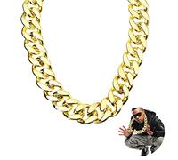 Aoriher Collar de Oro para Hombre - Cadena Gruesa y Gargantilla de Cadena - Hip Hop y Decoración de Joyería
