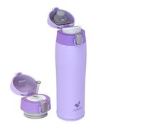 AORIN Botella Agua Acero Inoxidable 18/8, 500ml Botella Agua Niños, Botella Termica Anti-Fugas, Botella Gimnasio,Fácil de Abrir, Termo sin BPA para Deportes, Exterior, Viajes y Escuela