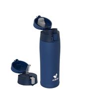 AORIN Botella Agua Acero Inoxidable 18/8 con 2 Tapas, 500ml Botella Agua Niños, Botella Térmica Anti-Fugas, Botella Gimnasio, Termo sin BPA para Deportes, Exterior, Viajes y Escuela