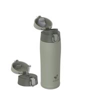 AORIN Botella Agua Acero Inoxidable 18/8 con 2 Tapas, 500ml Botella Agua Niños, Botella Térmica Anti-Fugas, Botella Gimnasio, Termo sin BPA para Deportes, Exterior, Viajes y Escuela