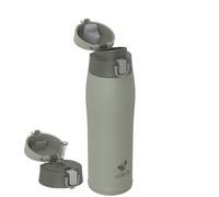 AORIN Botella Agua Acero Inoxidable 18/8 con 2 Tapas, 750ml Botella Agua Niños, Botella Térmica Anti-Fugas, Botella Gimnasio, Termo sin BPA para Deportes, Exterior, Viajes y Escuela
