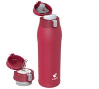 AORIN Botella Agua Acero Inoxidable 18/8 con 2 Tapas, 750ml Botella Agua Niños, Botella Térmica Anti-Fugas, Botella Gimnasio, Termo sin BPA para Deportes, Exterior, Viajes y Escuela