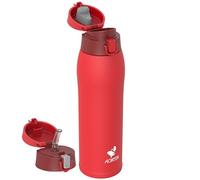 AORIN Botella Agua Acero Inoxidable 18/8 con 2 Tapas, 950ml Botella Agua Niños, Botella Térmica Anti-Fugas, Botella Gimnasio, Termo sin BPA para Deportes, Exterior, Viajes y Escuela