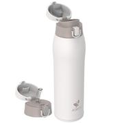 AORIN Botella Agua Acero Inoxidable 18/8 con 2 Tapas, 950ml Botella Agua Niños, Botella Térmica Anti-Fugas, Botella Gimnasio, Termo sin BPA para Deportes, Exterior, Viajes y Escuela