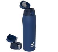 AORIN Botella Agua Acero Inoxidable 18/8 con 2 Tapas, 950ml Botella Agua Niños, Botella Térmica Anti-Fugas, Botella Gimnasio, Termo sin BPA para Deportes, Exterior, Viajes y Escuela