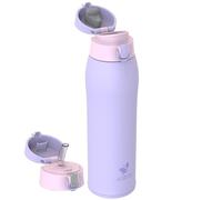 AORIN Botella Agua Acero Inoxidable 18/8 con 2 Tapas, 950ml Botella Agua Niños, Botella Térmica Anti-Fugas, Botella Gimnasio, Termo sin BPA para Deportes, Exterior, Viajes y Escuela