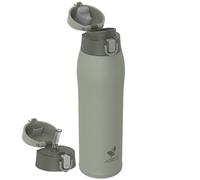 AORIN Botella Agua Acero Inoxidable 18/8 con 2 Tapas, 950ml Botella Agua Niños, Botella Térmica Anti-Fugas, Botella Gimnasio, Termo sin BPA para Deportes, Exterior, Viajes y Escuela