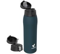 AORIN Botella Agua Acero Inoxidable 18/8 con 2 Tapas, 950ml Botella Agua Niños, Botella Térmica Anti-Fugas, Botella Gimnasio, Termo sin BPA para Deportes, Exterior, Viajes y Escuela