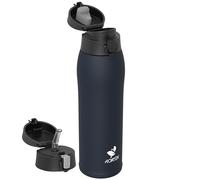 AORIN Botella Agua Acero Inoxidable 18/8 con 2 Tapas, 950ml Botella Agua Niños, Botella Térmica Anti-Fugas, Botella Gimnasio, Termo sin BPA para Deportes, Exterior, Viajes y Escuela
