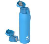 AORIN Botella Agua Acero Inoxidable 18/8 con 2 Tapas, 950ml Botella Agua Niños, Botella Térmica Anti-Fugas, Botella Gimnasio, Termo sin BPA para Deportes, Exterior, Viajes y Escuela