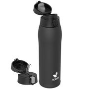AORIN Botella Agua Acero Inoxidable 18/8 con 2 Tapas, 950ml Botella Agua Niños, Botella Térmica Anti-Fugas, Botella Gimnasio, Termo sin BPA para Deportes, Exterior, Viajes y Escuela