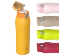 AORIN Botella Agua Acero Inoxidable, 750ml Botella Termica Sin BPA, Botella Agua Niños, Cantimplora Termica a Prueba de Fugas,Vacío de Doble Pared, para Deporte, Viaje, Yoga, Oficina