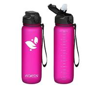 AORIN Botella Agua con Pajita, 750ml/1L/1.5L Botella para Niños sin BPA, Tritan Botella Deportiva Sin BPA & Prueba de Fugas