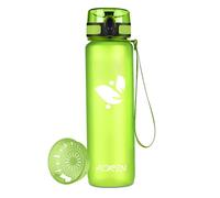 AORIN Botella Agua Deporte - 1000ml - Botella Agua Niños Sin BPA，Impermeable y Reutilizable，Apertura con un Solo botón，Aplicar a Sport, Gimnasio, Trekking，Bicicleta