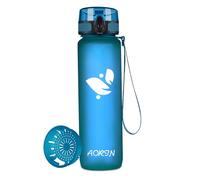 AORIN Botella Agua Deporte - 1000ml - Botella Agua Niños Sin BPA，Impermeable y Reutilizable，Apertura con un Solo botón，Aplicar a Sport, Gimnasio, Trekking，Bicicleta