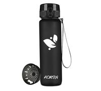 AORIN Botella Agua Deporte - 1000ml - Botella Agua Niños Sin BPA，Impermeable y Reutilizable，Apertura con un Solo botón，Aplicar a Sport, Gimnasio, Trekking，Bicicleta