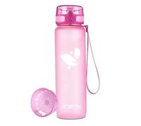 AORIN Botella Agua Deporte - 1000ml - Botella Agua Niños Sin BPA，Impermeable y Reutilizable，Apertura con un Solo botón，Aplicar a Sport, Gimnasio, Trekking，Bicicleta