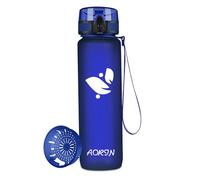 AORIN Botella Agua Deporte - 1000ml - Botella Agua Niños Sin BPA，Impermeable y Reutilizable，Apertura con un Solo botón，Aplicar a Sport, Gimnasio, Trekking，Bicicleta