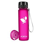AORIN Botella Agua Deporte - 1000ml - Botella Agua Niños Sin BPA，Impermeable y Reutilizable，Apertura con un Solo botón，Aplicar a Sport, Gimnasio, Trekking，Bicicleta