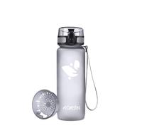 AORIN Botella Agua Deporte - 500ml - Botella Agua Niños Sin BPA，Impermeable y Reutilizable，Apertura con un Solo botón，Aplicar a Sport, Gimnasio, Trekking，Bicicleta