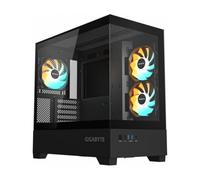 GIGABYTE C201 Panoramic Caja de PC - Torre Media, m-ATX, Soporte para radiador de 360 mm, 3 Ventiladores preinstalados, USB 3.0, Compatible con RGB Fusion