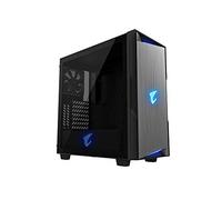 AORUS C300 - Carcasa de Cristal ATX para Juegos, Vidrio Templado Tintado, RGB Fusion 2.0, Panel de E/S Mejorado con USB 3.1 Gen 2 Tipo C y HDMI, Listo para Realidad Virtual, Listo para refrigeración