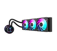 Aorus Waterforce X II 360 - Enfriador líquido de CPU, radiador de 360 mm con 3 ventiladores ARGB de bajo ruido de 120 mm, compatible con Intel LGA1700 y AMD AM5 (GP-AORUS WATERFORCE X II 360)