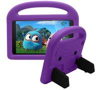 Aosailjet Funda Compatible con Amazon Fire 7 2017/2015, [ a Prueba de Los Golpes ] Ligero Protector de EVA para Niños con Asa y Soporte Plegable Cover para Amazon Fire 7 2017/2015 (Púrpura)